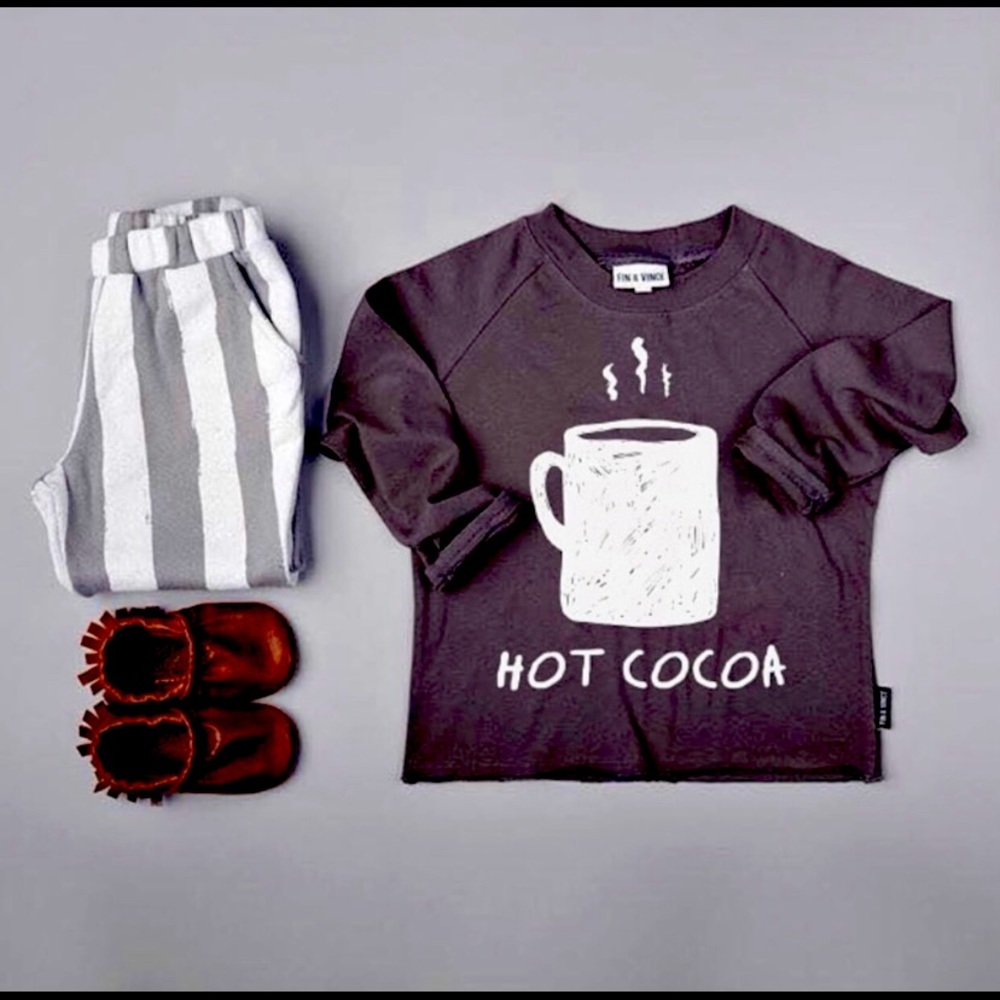 ISO fin and vince hot cocoa tee